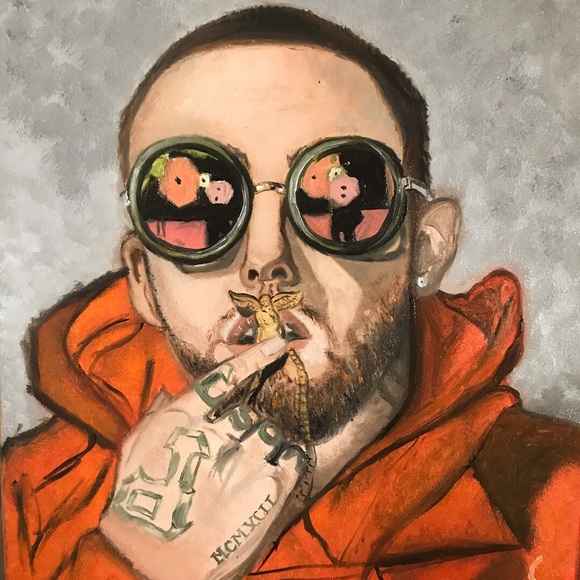 Other | Mac Miller Oil Painting | Poshmark